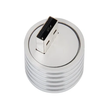 3X Алюминий 3 Вт USB Светодиодная лампа Розетка Прожектор Фонарик Белый свет 2