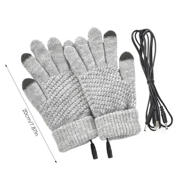 Перчатки с подогревом CYT, зимние теплые перчатки со встроенным нагревательным листом, работающие от USB, мягкие прочные зимние рабочие перчатки для мужчин и женщин 1