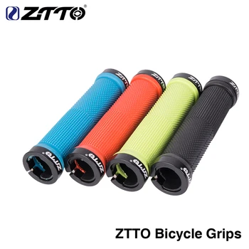 Ручки для руля горного велосипеда ZTTO, противоскользящие, удобные запирающиеся Велосипедные ручки, мягкие резиновые ручки для велосипеда MTB, запчасти для велосипедных велосипедов 0