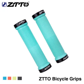 Ручки для руля горного велосипеда ZTTO, противоскользящие, удобные запирающиеся Велосипедные ручки, мягкие резиновые ручки для велосипеда MTB, запчасти для велосипедных велосипедов 3