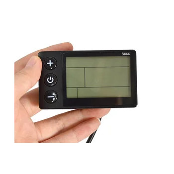 ЖК-дисплей электровелосипеда S866, дисплей электроскутера E-Bike, панель управления счетчиком с водонепроницаемой вилкой 5