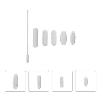 1 комплект магнитных мешалок, набор стержней для миксера, стержни для перемешивания (белые) 0