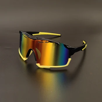 Велосипедные очки с большими линзами UV400, мужские Женские Спортивные очки для рыбалки, бега, MTB, велосипедные очки, велосипедные очки для райдера, очки для глаз 5