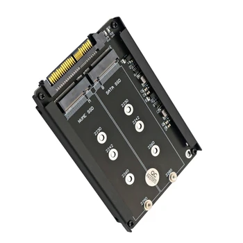 2022 Новый Металлический Корпус M.2-U.2 SSD Адаптер Riser Board + Встроенный Разъем NVMe SSD в PCI-e SFF-8639 Конвертер для ПК