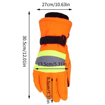 Зимние рабочие перчатки для мужчин Сверхмощные механические перчатки с рукояткой Водонепроницаемые Антивибрационные Защитные перчатки Гибкие для работы во дворе 5