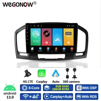 IPS 360 Камера Carplay 8G + 256G Android 13,0 Автомобильный DVD-плеер GPS Bluetooth RDS Радио Для Buick Regal Opel Insignia 2009-2012 2013