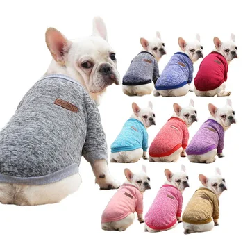 Одежда для домашних животных с мопсом, французским бульдогом, Осенне-зимние свитера, двуногая шерстяная одежда для маленьких и средних собак, одежда для щенков