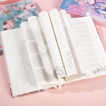 1 комплект из 4. Handbook Lock Princess Secret Diary Маленький свежий креативный подарок школьный органайзер записная книжка школьная тетрадь 3