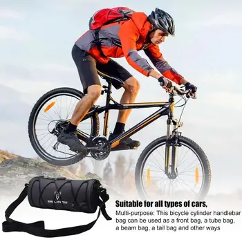 Сумки на руль для велосипедов, регулируемая рама большой емкости, сумка с сетчатым карманом, портативная передняя сумка для верхней перекладины 2