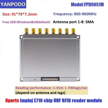 Yanpodo Long Range 1-35 М UHF RFID Считывающий Модуль RS232 8 портов Impinj E710 Чип Для Спортивного Хронометражного Решения 2