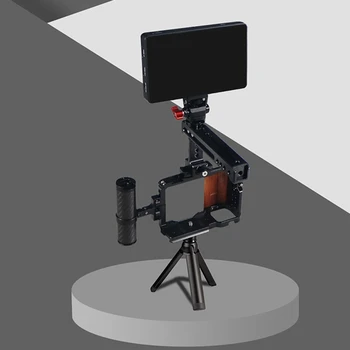 Крепление камеры, Быстроразъемная пластина, Стабилизатор, Защитная установка для видеосъемки зеркальной камерой Sony ZVE10 3