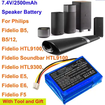 Аккумулятор OrangeYu 2500 мАч 104050-2S, 2ICP11/41/54 для Philips B5/12, Fidelio B5, Fidelio HTL9100, Fidelio HTL9300