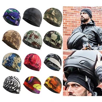 Модная спортивная кепка, Быстросохнущая Внутренняя Кепка для шлема, мужская шапочка с защитой от пота, охлаждающая, Дышащая, для езды на велосипеде, Велосипедная кепка
