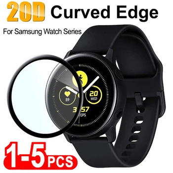 20D Защитная Пленка с Изогнутым Краем Для Samsung Galaxy Watch Active 4 2 40 мм 44 мм Защитная Пленка Для Galaxy Watch 4 5 Pro 45 мм