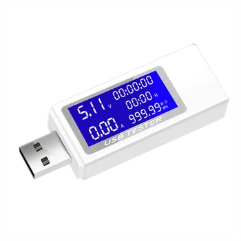 USB-Тестер Измеритель Тока 4-30 В, Напряжения, Временной Амперметр, Цифровой Монитор, Индикатор Отключения Питания, Тестер Зарядного Устройства