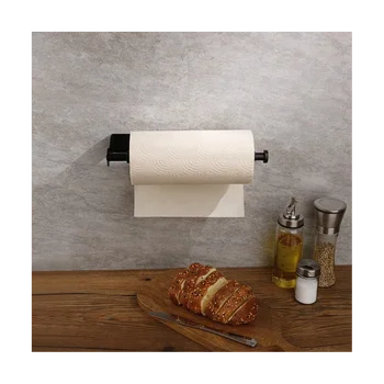 Держатель для бумажных полотенец, держатель для бумажных полотенец под шкаф с амортизацией для кухни, ванной комнаты, держатель для бумажных полотенец на стену