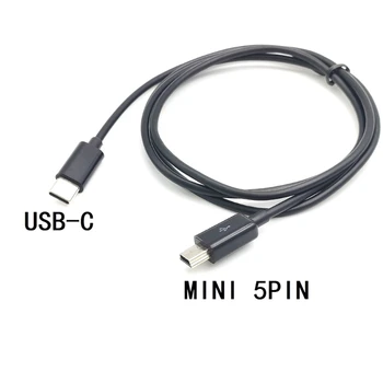 Универсальный зарядный кабель USB Type C к Mini USB 5Pin Быстрая зарядка и передача данных для различных устройств 1 метр/2 метра