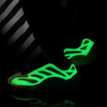 Мужская повседневная обувь для любителей спорта на открытом воздухе в стиле ретро, светящийся в темноте скелет, трендовая повседневная обувь, дорожные кроссовки, черный, серый 36-48 4