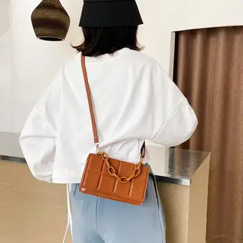 2021 Красивая сумка-мессенджер квадратной формы, многофункциональная женская повседневная сумка на одно плечо с пряжкой на присоске для отдыха