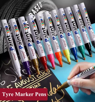 3 шт./компл. 2,5 мм белые маркерные ручки для шин, водонепроницаемые, не выцветающие Цвета ручки для шин, граффити для рисования металлической краской, масляный маркер Graffti