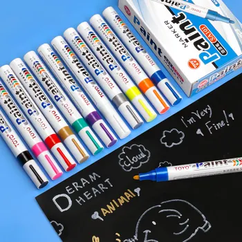 3 шт./компл. 2,5 мм белые маркерные ручки для шин, водонепроницаемые, не выцветающие Цвета ручки для шин, граффити для рисования металлической краской, масляный маркер Graffti 1
