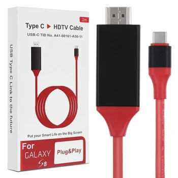 USB 3.1 Type C USB-C-HDMI-совместимый HDTV Видеоадаптер Конвертер Ultra HD 1080P 4k Кабель Для Зарядки Samsung Macbook Xiaomi