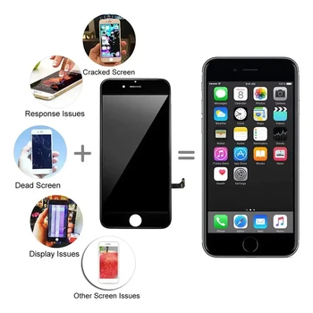 Качественный дисплей A + ++ для Iphone 8 ЖК-сенсорный Сменный экран для iphone 6s 7 8 plus ЖК-Дигитайзер В сборе для Iphone 7 LCD 2