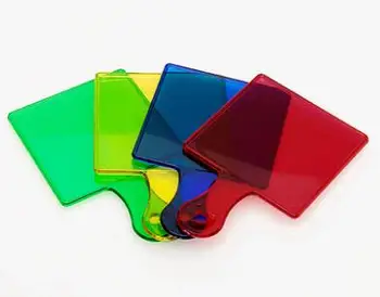 Четырехцветный фильтр: красный, желтый, синий, зеленый, детские оптические линзы