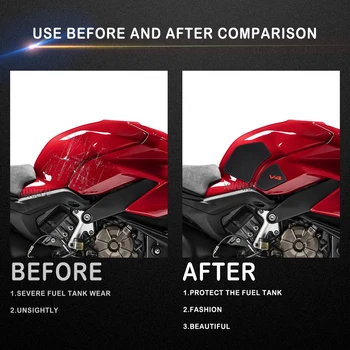 Накладка на бак Подходит Для Ducati V4 Panigale Для V4S Streetfighter V4 S 2018-2021 Мотоциклетные Накладки на Топливный бак Накладки на Наколенники 1