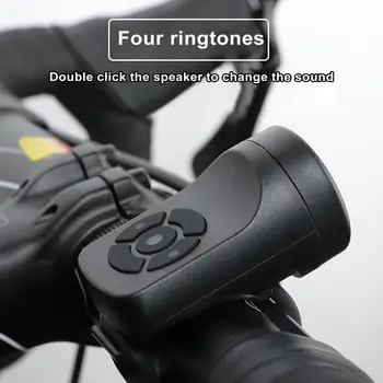 Водонепроницаемый велосипедный гудок Компактного размера Электрический велосипедный звонок с высоким децибелом Водонепроницаемый звуковой сигнал для простой установки на велосипед 4