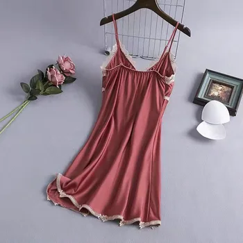 Сексуальное женское ночное платье-комбинация, Корейская версия ночной рубашки, модные пижамы, женские ночные рубашки для сна, женские слипы для одежды