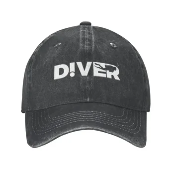 Классическая хлопковая бейсболка Diver для мужчин и женщин, регулируемая на заказ шляпа для папы для подводного плавания для взрослых, весна