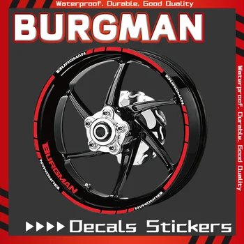 Для мотоцикла BURGMAN125 650 400 200 Передняя задняя шина Deca Полоса обода Светоотражающие наклейки Наклейка Наклейка на колесо burgman