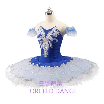Конкурс Высококачественных профессиональных голубых балетных костюмов-пачки для взрослых девочек нестандартного размера