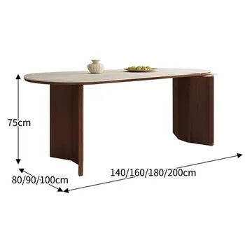 Стулья Обеденный стол в скандинавском минималистичном стиле, прямоугольные раскладывающиеся ножки, Металлический обеденный стол для гостиной на 8 персон, мраморная мебель для дома Comedor 4
