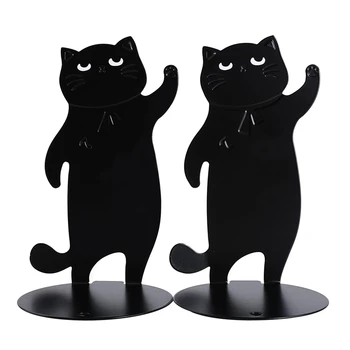 Подставки для книг с кошками Декор для черных кошек Подарки для любителей кошек Подставки для книг с кошками Для полок Подставки для книг с аниме Подставки для книг с животными Прочный