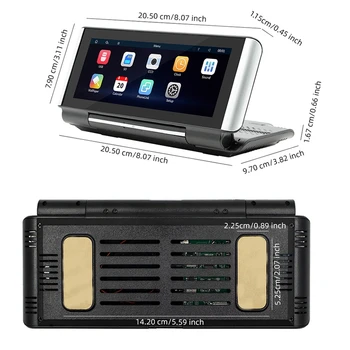 Качественный Автомобильный Видеомагнитофон B5370 Carplay GPS HUD Универсальный 4