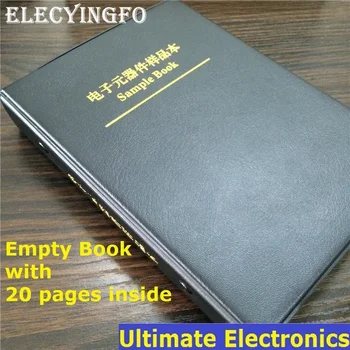 Пустая книга с образцами на 20 страницах (Пустые страницы) Для Электронных Компонентов 0402/0603/0805/1206 SMD
