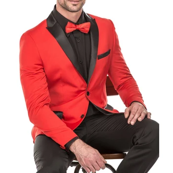 Мужские костюмы Balzer Costume Hombre Masculino, однобортная повседневная одежда с отворотом черного цвета, куртка-двойка, брюки Slim Fit 0