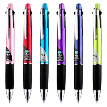 многофункциональная ручка UNI JETSTREAM MSXE5-1000 1шт 0.38/ 0.5/0.7 Четырехцветная шариковая ручка + 0,5 мм пенс для японских канцелярских принадлежностей 5