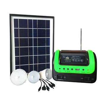 Портативное радио, солнечное аварийное освещение, система аварийной выработки электроэнергии с функцией MP3, 3 светодиодные лампы, походная лампа 1