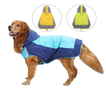 Водонепроницаемая куртка для домашних животных разных цветов, непромокаемый плащ для собак, одежда для крупных собак Хаски, комбинезоны