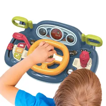 Детская игрушка на рулевом колесе, музыкальное рулевое колесо, вокальные игрушки, обучающие вождению, развивающие игрушки для детей, мальчиков И девочек