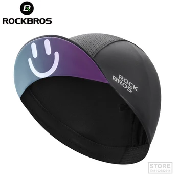 Велосипедные кепки ROCKBROS Из полиэстера, велосипедные Быстросохнущие Спортивные шапки, Летняя Велосипедная балаклава с защитой от ультрафиолета, Дышащая шапка унисекс размера