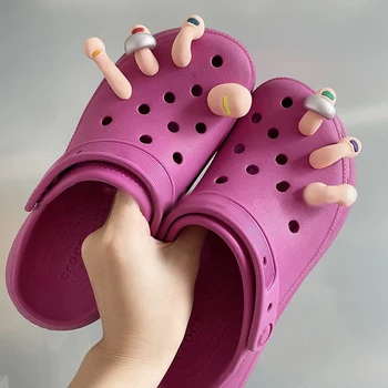 1 комплект 3D-Брелоков для обуви, Забавный носок для Крокодила, Аксессуары для обуви своими руками, Ручное Украшение обуви Для Детей, мальчиков, девочек, Мужчин, женщин, вечеринки