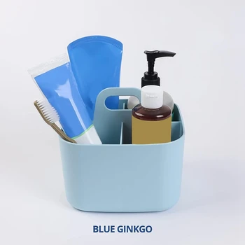 Многофункциональный органайзер - Складываемая пластиковая сумка для рукоделия с ручкой, для уборки стола синего цвета