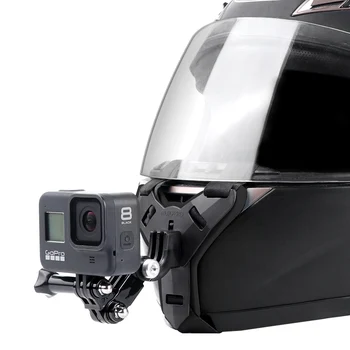 Анфас Шлем Держатель Для Подбородка GoPro Hero Мотоциклетный Шлем Подставка для Подбородка Аксессуары для Камеры Honda Today Vano Zoomer Moto