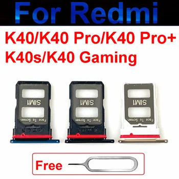 Держатель Лотка Для sim-карт Адаптер Для Xiaomi Redmi K40S K40 Pro K40 Игровой Слот Для SIM-Карт Micro SD Card Reader Держатель Запасная Часть