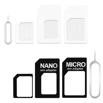 Комплекты переходников для карт Y1UB 4 В 1 с PIN-кодом карты, стандартный лоток Micro для nano S
