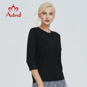 Astrid 2023 Осень, новое поступление, женский свитер, топ, светло-зеленый, с коротким рукавом, качественная модная женская одежда, женские свитера MS-005 2